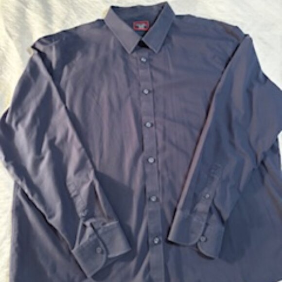 UNTUCKit Men's Navy Blue long sleeve shirt-3XL - Picture 2 of 6